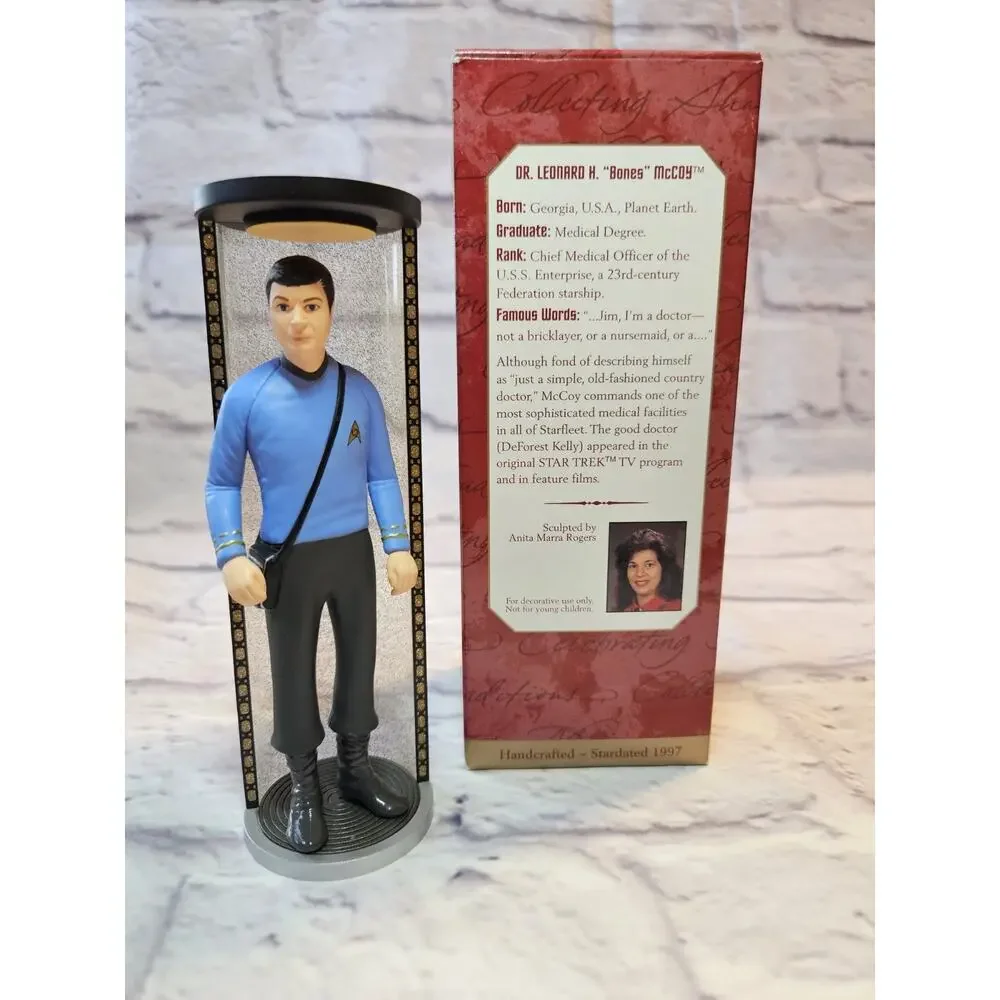 1997 Hallmark Star Trek Dr Leonard Bones McCoy Keepsake Ornament TOS QXI6352